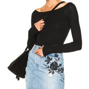 ATM Anthony Thomas Melillo Black Long Sleeve Top